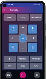 Control your TV with the Mobile App